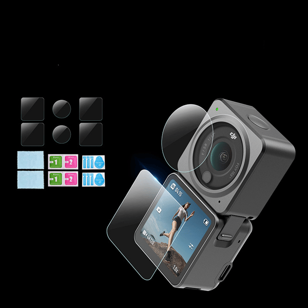 Eksplosjonssikker skjermbeskytter herdet glassfilm for DJI Action 2 Transparent