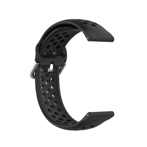 Yksivärinen urheilurannekellon ranneke Samsung Galaxy Watchiin 22mm Black