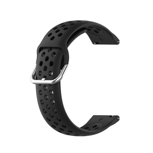 Yksivärinen urheilurannekellon ranneke Samsung Galaxy Watchiin 22mm Black