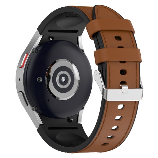Silikone ensfarvet armbåndsurrem til Samsung Galaxy Watch Brown S