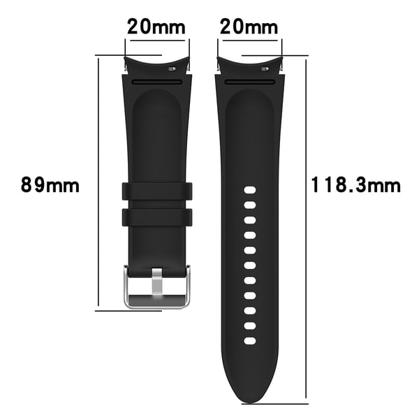 Silikon klokkerem til Samsung Galaxy Watch Brown S
