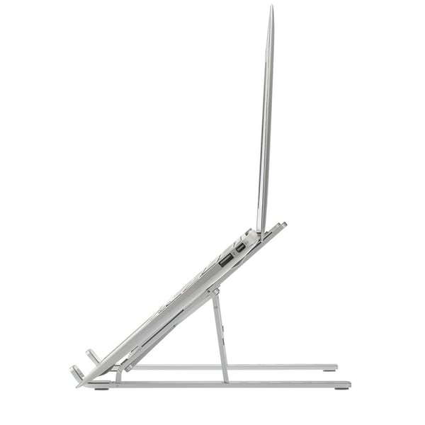 Sammenleggbart Bærbart PC-stativ X-format Aluminium Sølv
