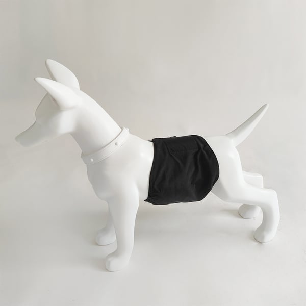 Behagelig og vaskbar hundeble Black XS