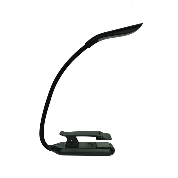 Läslampa, LED-boklampa med 3 ljuslägen, uppladdningsbar Black