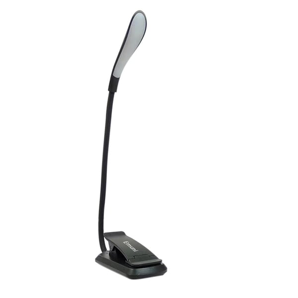Läslampa, LED-boklampa med 3 ljuslägen, uppladdningsbar Black