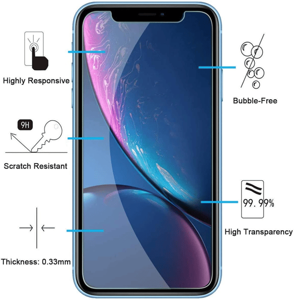 Näytönsuoja iPhone 11 Pro, iPhone X, iPhone XS karkaistu lasi 2 kpl