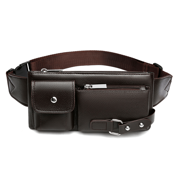 Business messenger taske skuldertaske taljetaske Brown