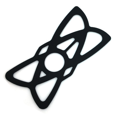 4-pak silikone telefonbåndsholder til cykelmotorcykel Black 13 x 7 x 0.2 cm