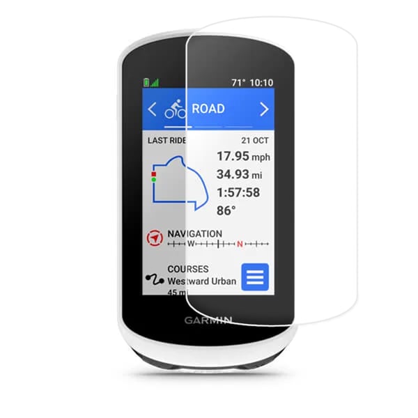 Skjermbeskytter i herdet glass for Garmin Edge Explore 2