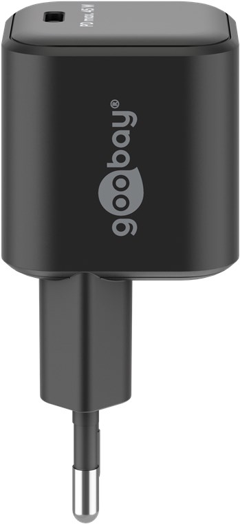 USB-C™ PD GaN hurtigoplader Nano (45 W) sort