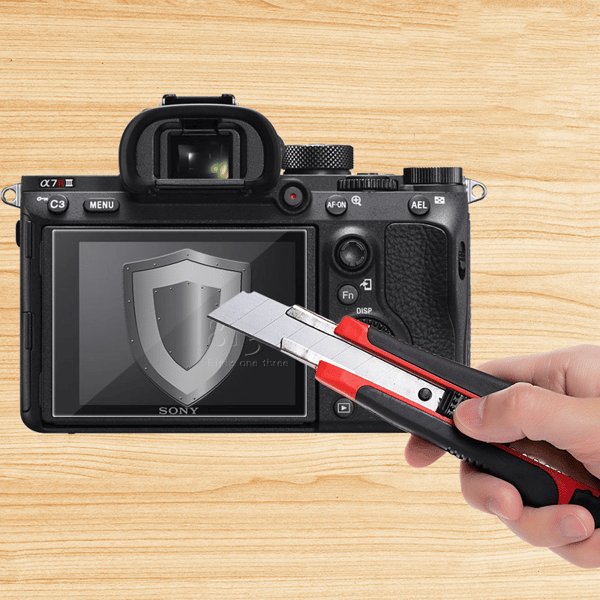Arc Edge Eksplosjonssikker anti-fingeravtrykk skjermfilm for SONY-kamera Transparent SONY A7M3/A7M2/A7II/A7III/A7R2