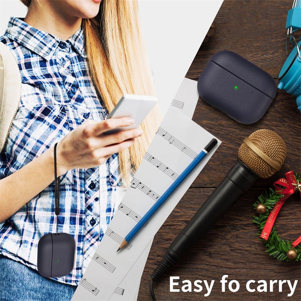 TPU-beskyttelsesdeksel for AirPods Pro/Pro 2 Black AirPods Pro 2