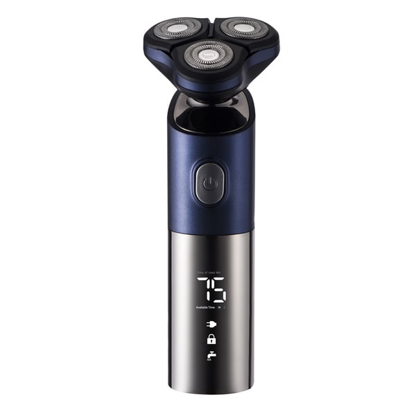 Elektrisk barbermaskine med roterende 3D barberblad Blue