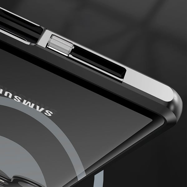 Magnetisk tosidig telefondeksel i herdet glass Silver Samsung S22