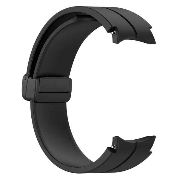 Silikoniranneke 20 mm Samsung Galaxy Watch 5/4 -kellolle Black 13.1+9.1 cm
