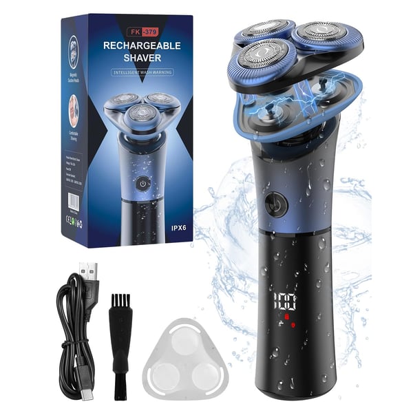 Multifunktionel elektrisk barbermaskine med tre blade Blue