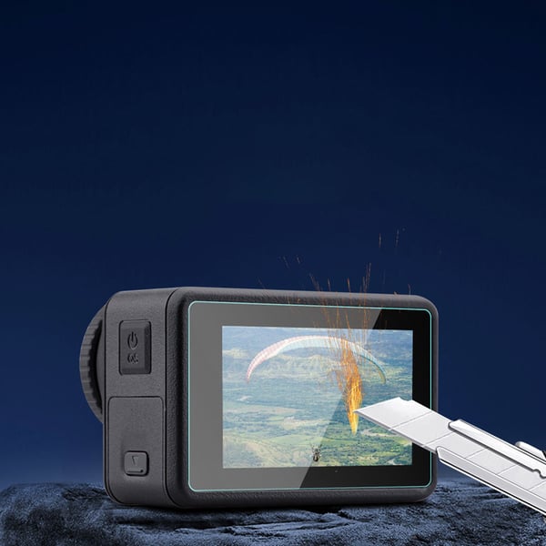 6-delers actionkamera temperert filmsett for DJI OSMO ACTION 4 Transparent