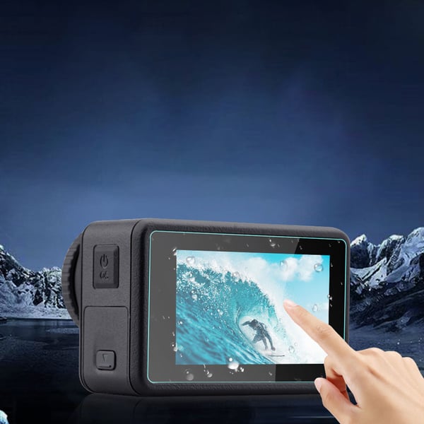 6-delers actionkamera temperert filmsett for DJI OSMO ACTION 4 Transparent