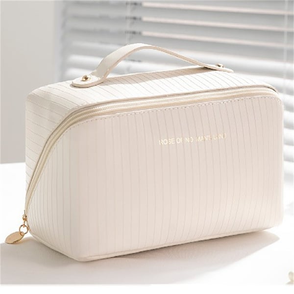 Romslig toalett/sminkeveske Beige