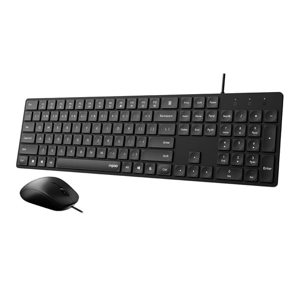 Sæt Tastatur/Mus NX8020 Sort