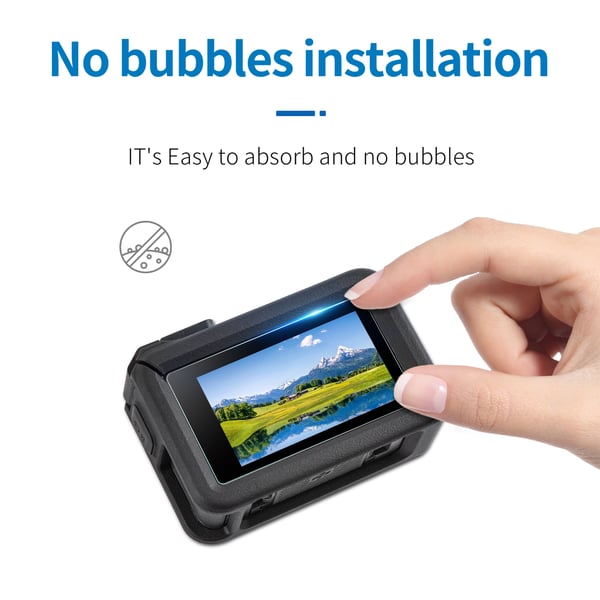 6-delt actionkamera temperert filmsett for DJI OSMO ACTION 4 Transparent