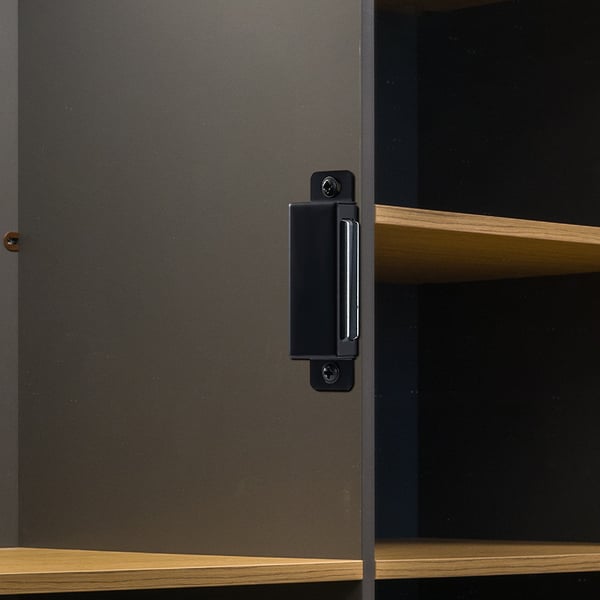 Skapfester med kraftige magneter, 10-pakning Black