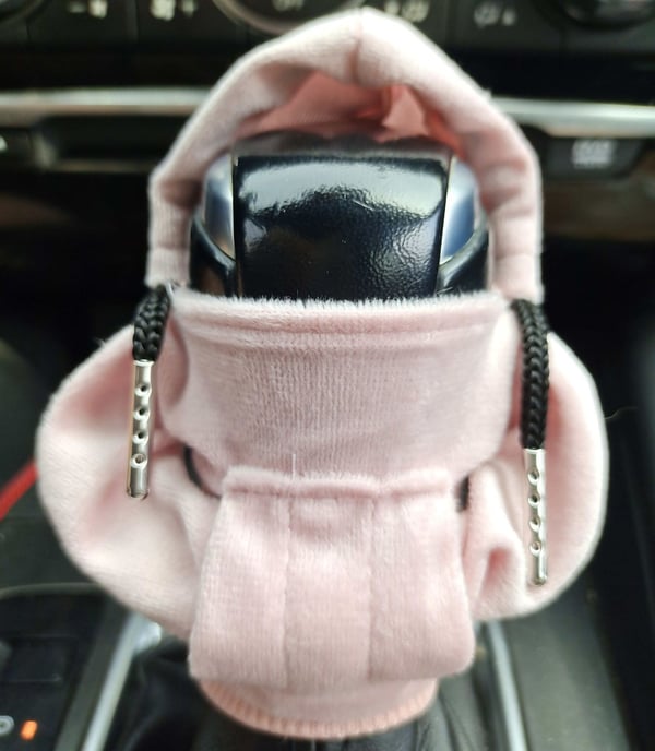 Sjovt bil gearskifte cover, gear knop cover, bil interiør indretning vinter Pink