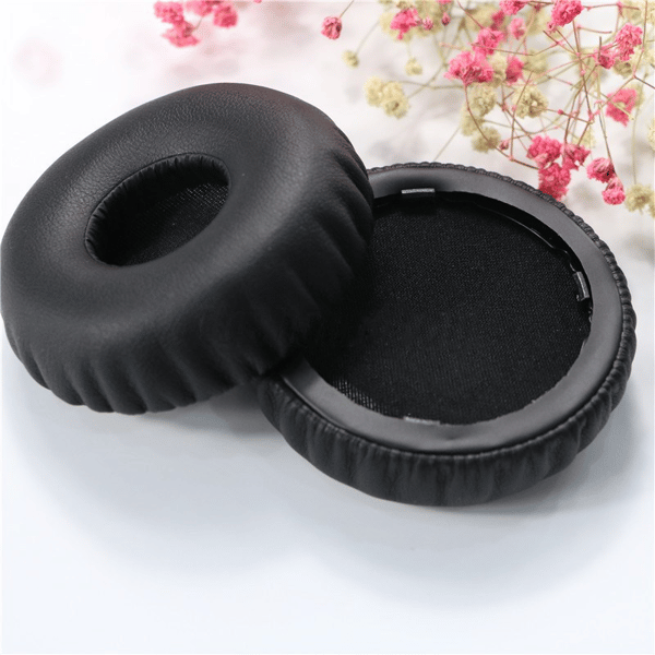 Øreputer i PU-proteinskinn for Beats Solo-hodetelefoner Black