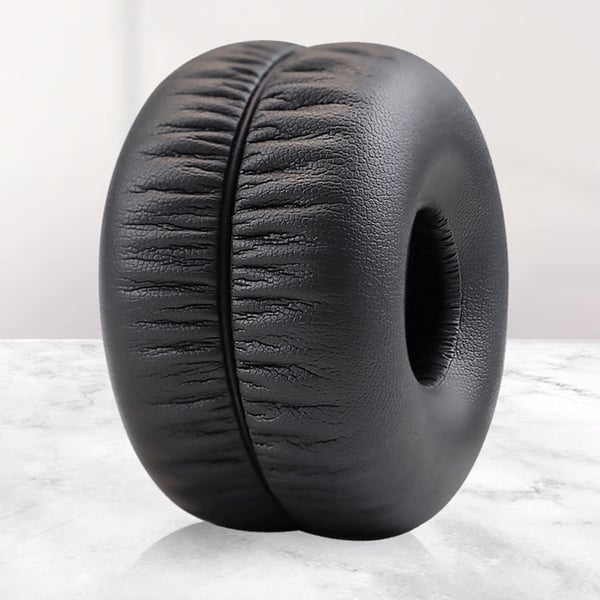 Øreputer i PU-proteinskinn for Beats Solo-hodetelefoner Black