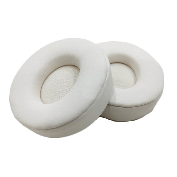 1 par øreputer i PU-proteinskinn for Beats Solo Pro White