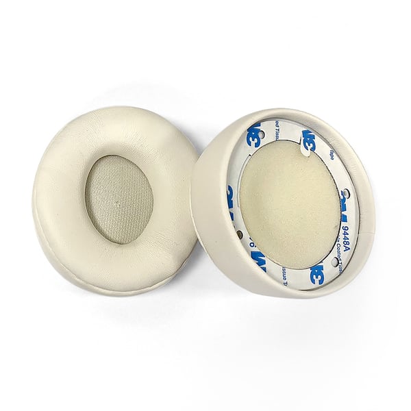 1 par øreputer i PU-proteinskinn for Beats Solo Pro White