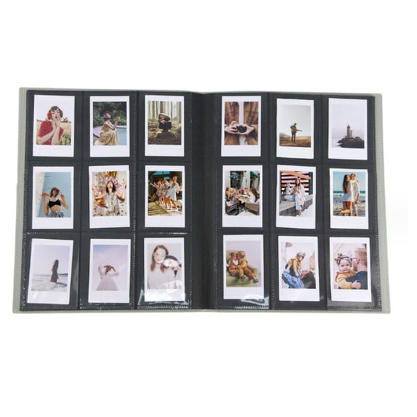 Polaroid-fotoalbum med plass til 432 bilder i 7,5 cm-str. Grey