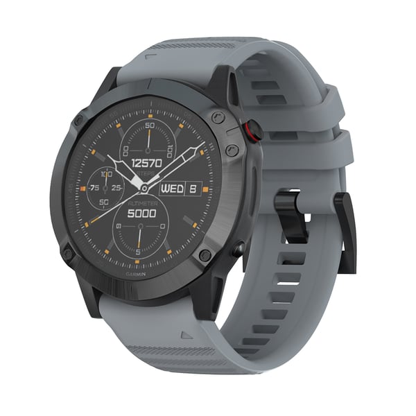 Silikon klokkerem til Garmin Fenix 7X 26mm Grey