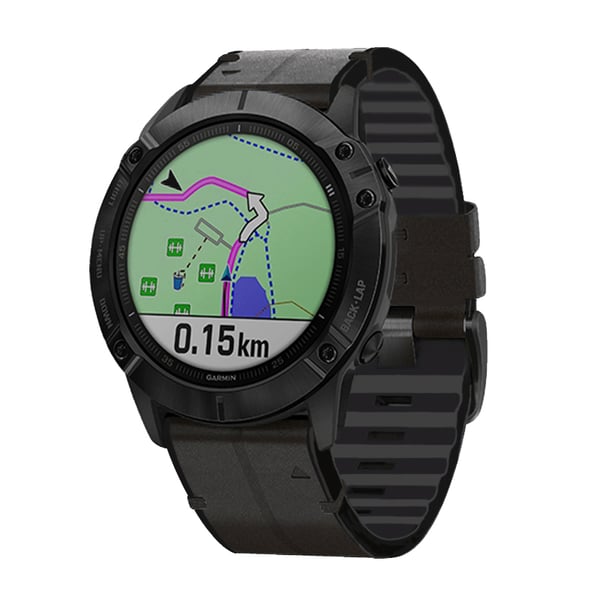 TPU urrem til Garmin Fenix 7X/6X/5X 26mm Black