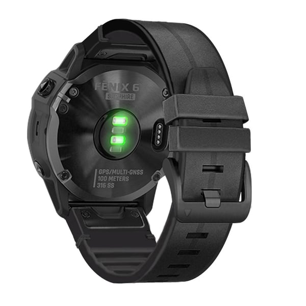 TPU urrem til Garmin Fenix 7X/6X/5X 26mm Black