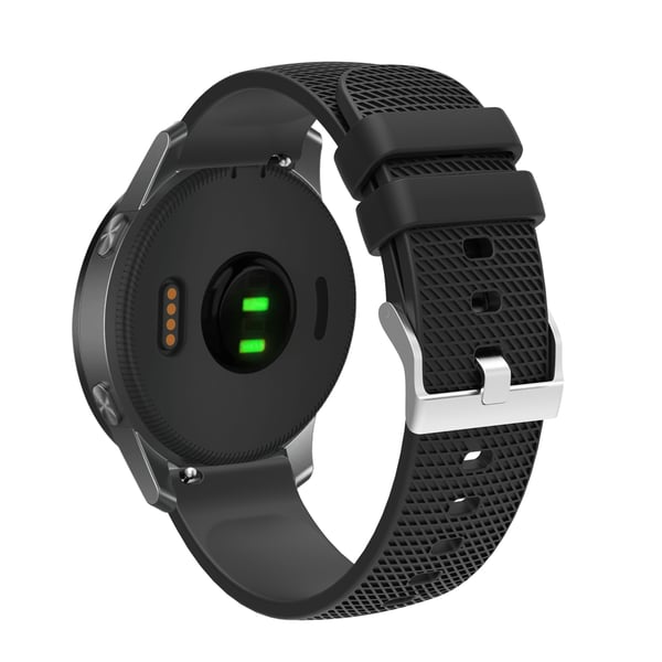 Urrem 20 mm til Garmin, Samsung, Huawei, Amazfit Black