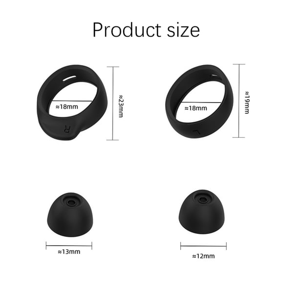 4 par ørepropper i silikon til Samsung Galaxy Buds SM-R170 White