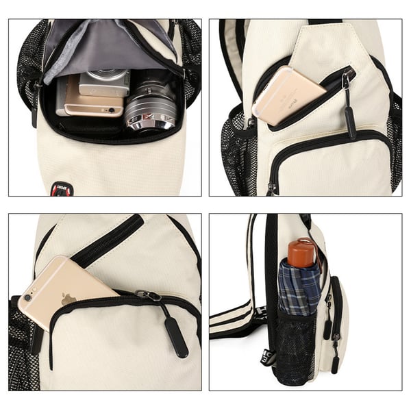 Multifunksjonell crossbody bag ryggsekk Pink