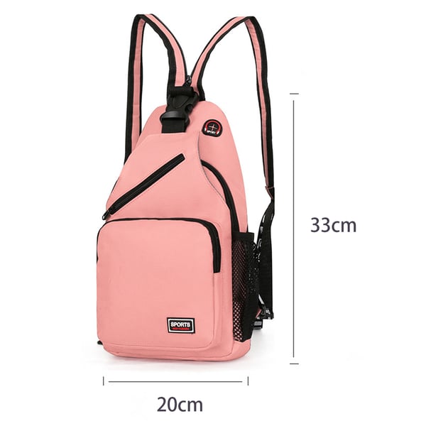 Multifunksjonell crossbody bag ryggsekk Pink