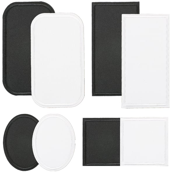 Lappesett med sterke selvklebende ark - 8 deler MultiColor