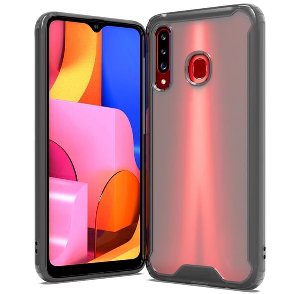 Transparent produktivt telefonfodral som är kompatibelt med Samsung Galaxy A20S