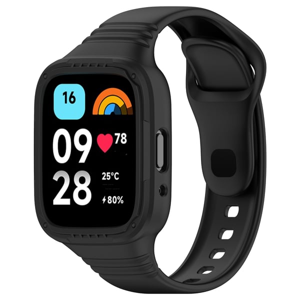 Silikonarmbånd til Redmi Watch 3 Black