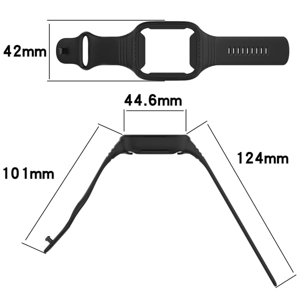 Silikonarmbånd til Redmi Watch 3 Black
