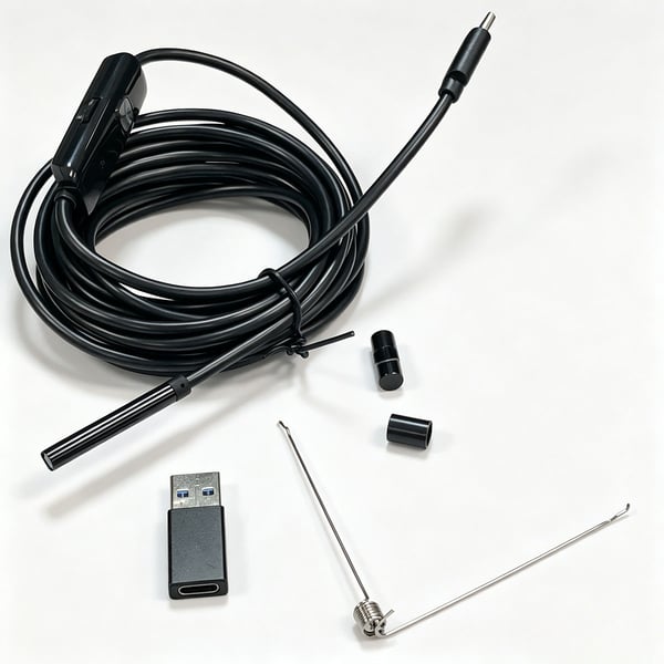 Type-C Endoskop IP67 Vandtæt til Android Windows-enhed Black 3.5m