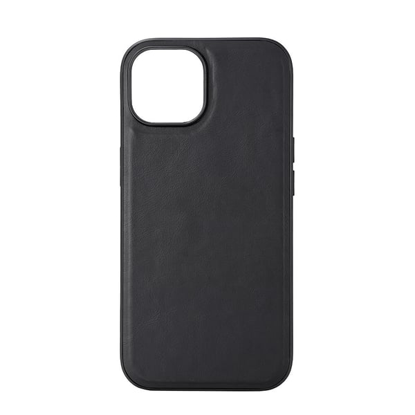Mobildeksel Lær MagSeries Svart - iPhone 15