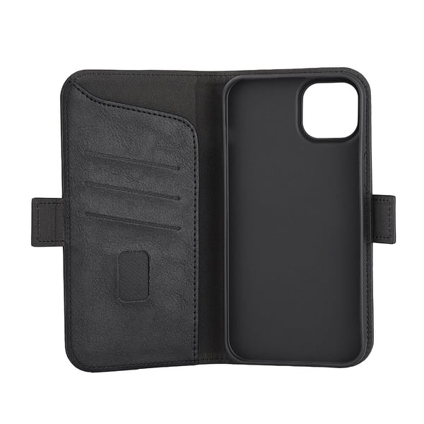 Matkapuhelinkotelo 3 korttipaikkaa Magseries Black - iPhone 15 Plus