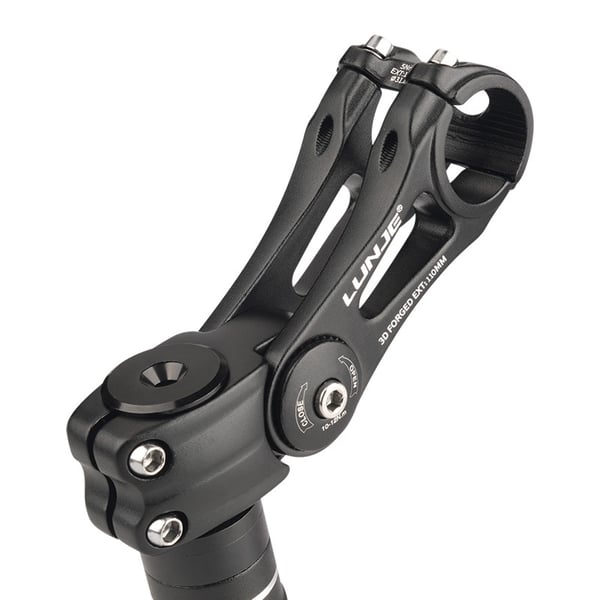 Justerbar cykelstamme til cykelcykel mountainbike Black 31.8 x 90 mm