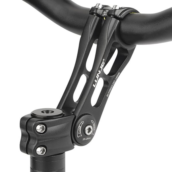 Justerbar cykelstamme til cykelcykel mountainbike Black 31.8 x 90 mm