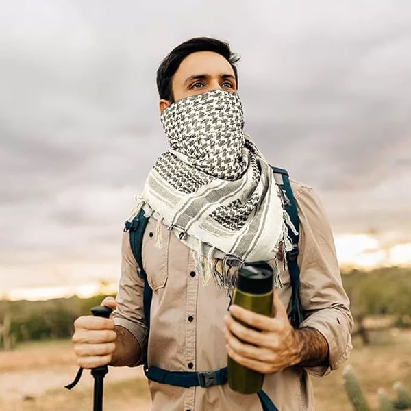 Keffiyeh taktisk ørken tørklæde, arabisk tørklæde wrap Sand