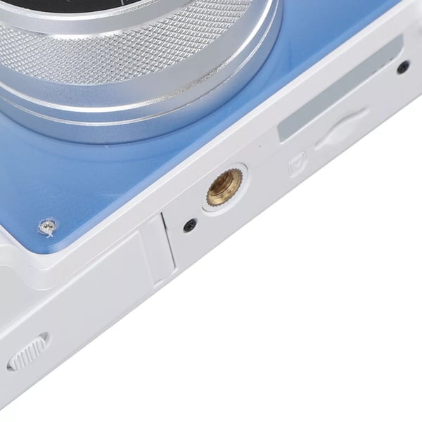 Digitalkamera 4K/48MP med 18X digital zoom, stabilisering og autofokus White